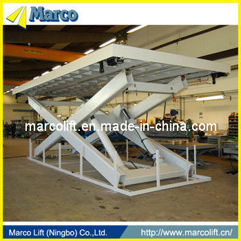 Tingkat Berat 6 Ton Marco Single Scissor Lift Table dengan CE Disetujui dan Isolasi