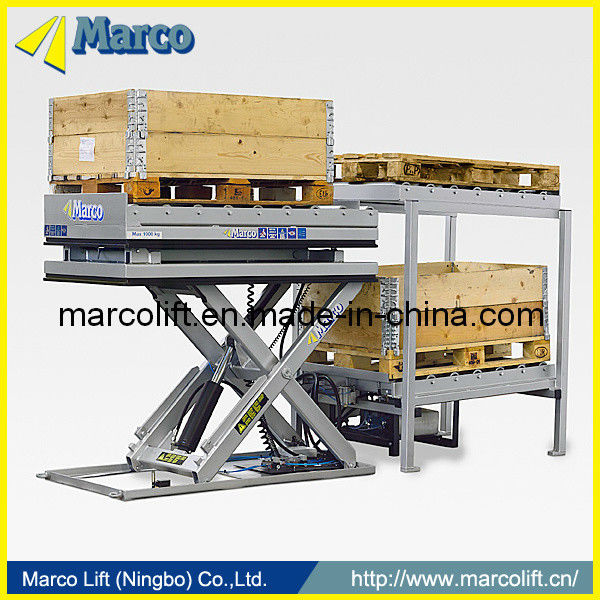 Marco Pallet Handler Scissor Lift Table dengan tingkat bobot CE Disetujui