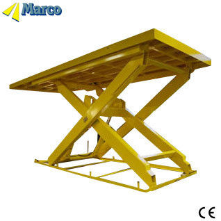 19 Ton Marco Single Scissor Lift Table dengan Mode Berjalan Tetap dan Disetujui CE