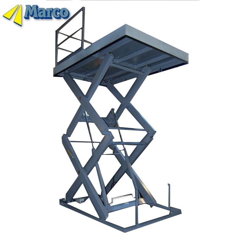 Tingkat Berat Khusus Marco Goods Lift Platform Angkat Gunting Hidraulik di Dua Tingkat Tetap