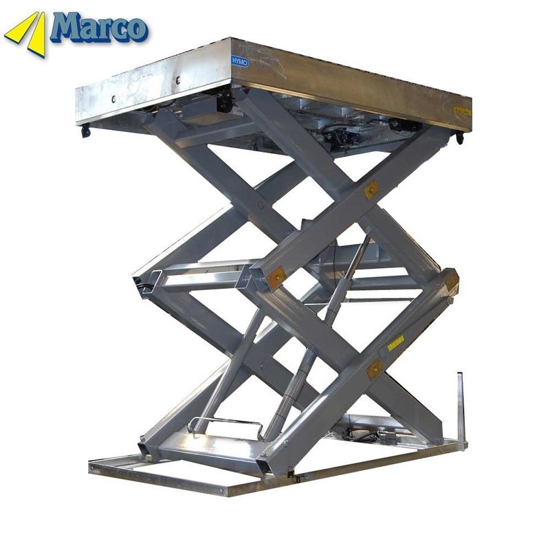 900mm Close Height Marco Vertikal Hydraulic Scissor Lift Platform Kerja untuk Stasioner