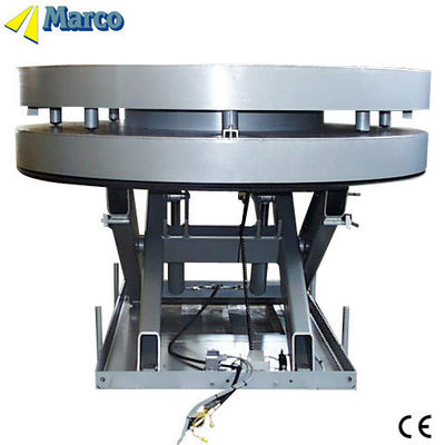 Tingkat Berat Badan Marco Single Scissor Lift Table dengan Turntable Stasioner dan Versatile
