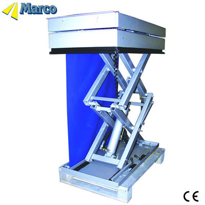Permintaan yang disesuaikan Gunting Lift Meja Marco Tinggi dengan Mekanisme Lift dan Tirai