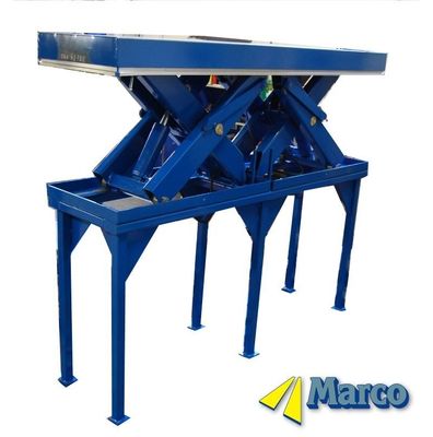 Meja Angkat Gunting Hidraulik Disesuaikan Stand Tinggi 1200mm Dengan Tingkat Berat Khusus