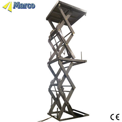 Hidrolik Didorong Marco Medium Frame Gunting High Lift Table untuk aplikasi serbaguna