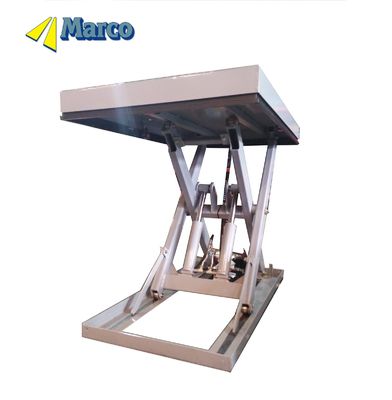 Heavy Duty Stasioner Hydraulic Scissor Lift Platform untuk konfigurasi yang disesuaikan